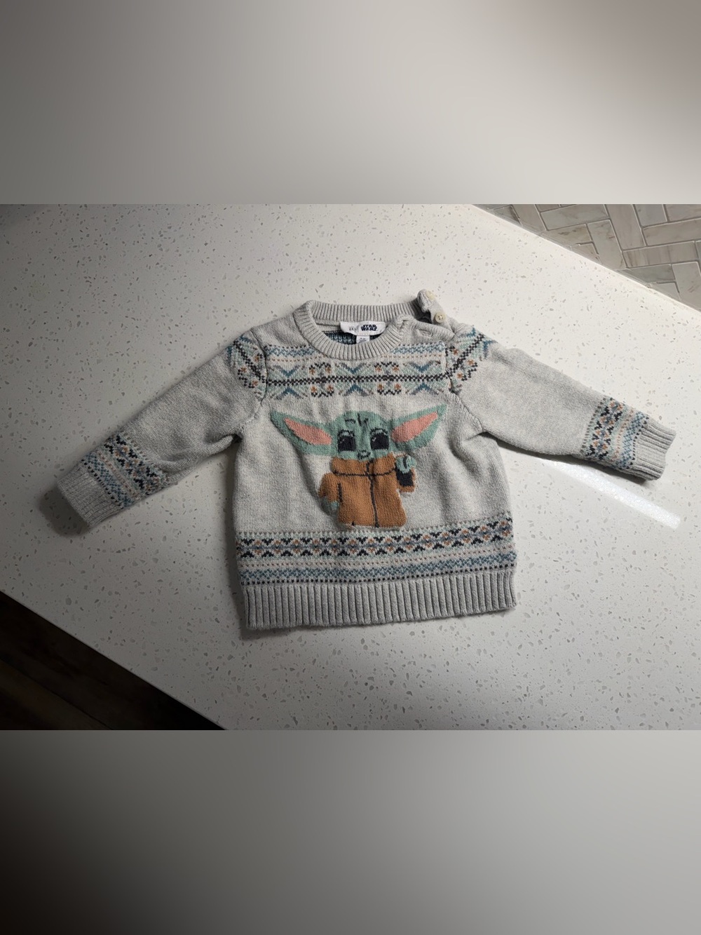 Baby Gap Star Wars Grogu Sweater 18-24M Little Rebel Knit